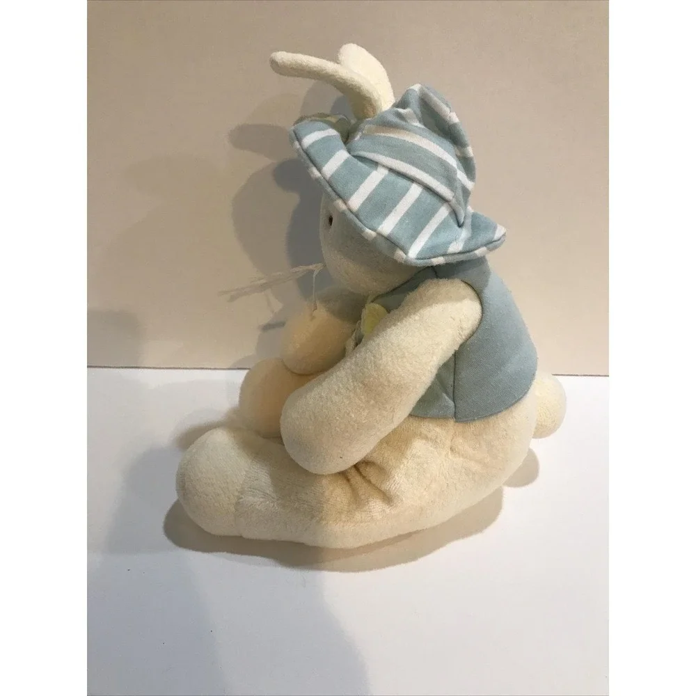 Hallmark Bunnies By The Bay Bunnie Rabbit Retired 2002 Buttercup Hat Vest Flower